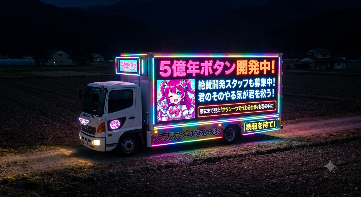 夢のクラファンを募るトラック