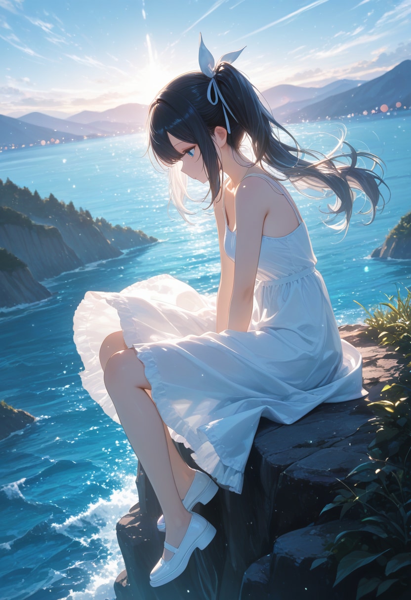 on the cliff(2) | の人気AIイラスト・グラビア