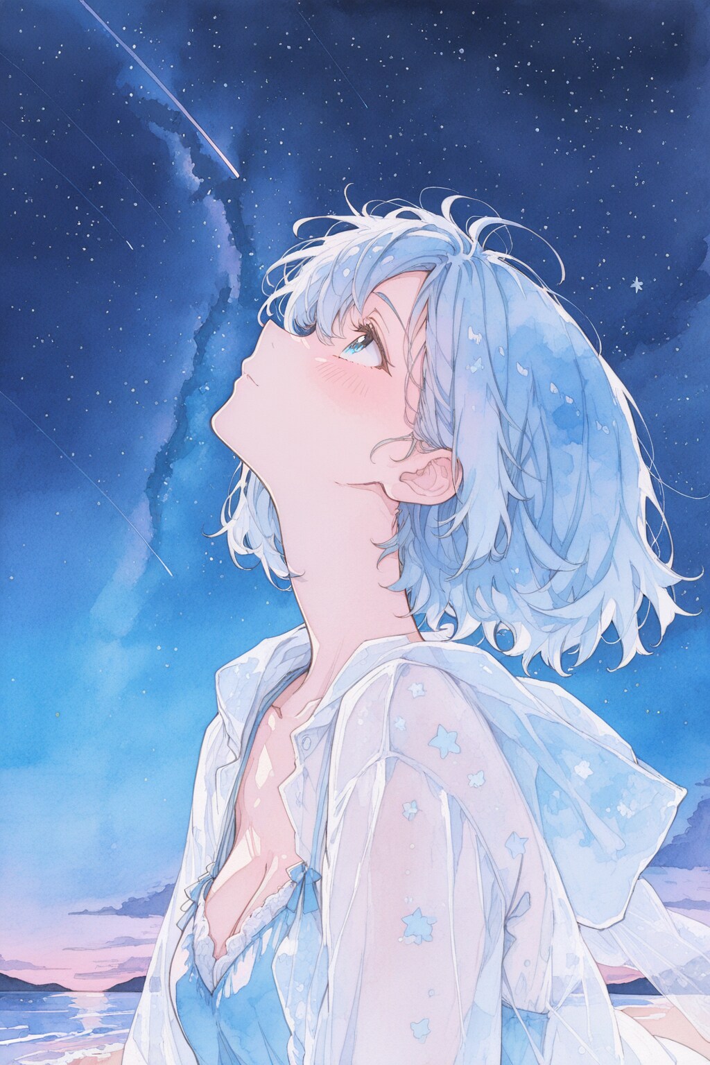 星を眺めて。