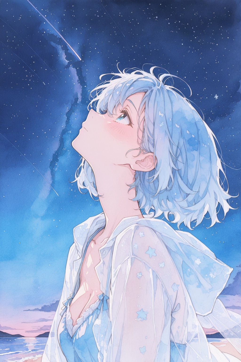 星を眺めて。