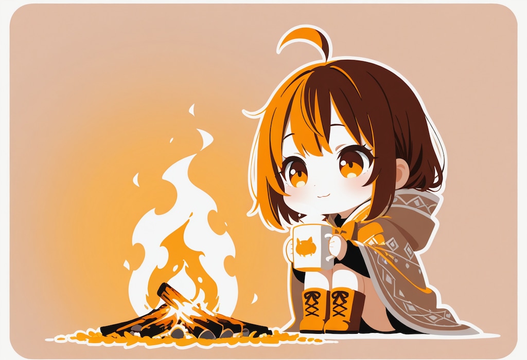 焚き火ぽかぽか