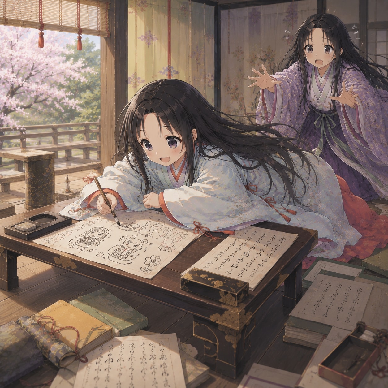 平安貴族幼女 | の人気AIイラスト・グラビア