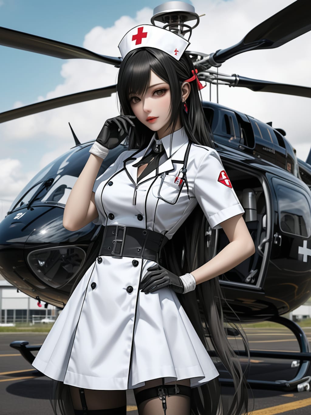 medical steampunk girl
