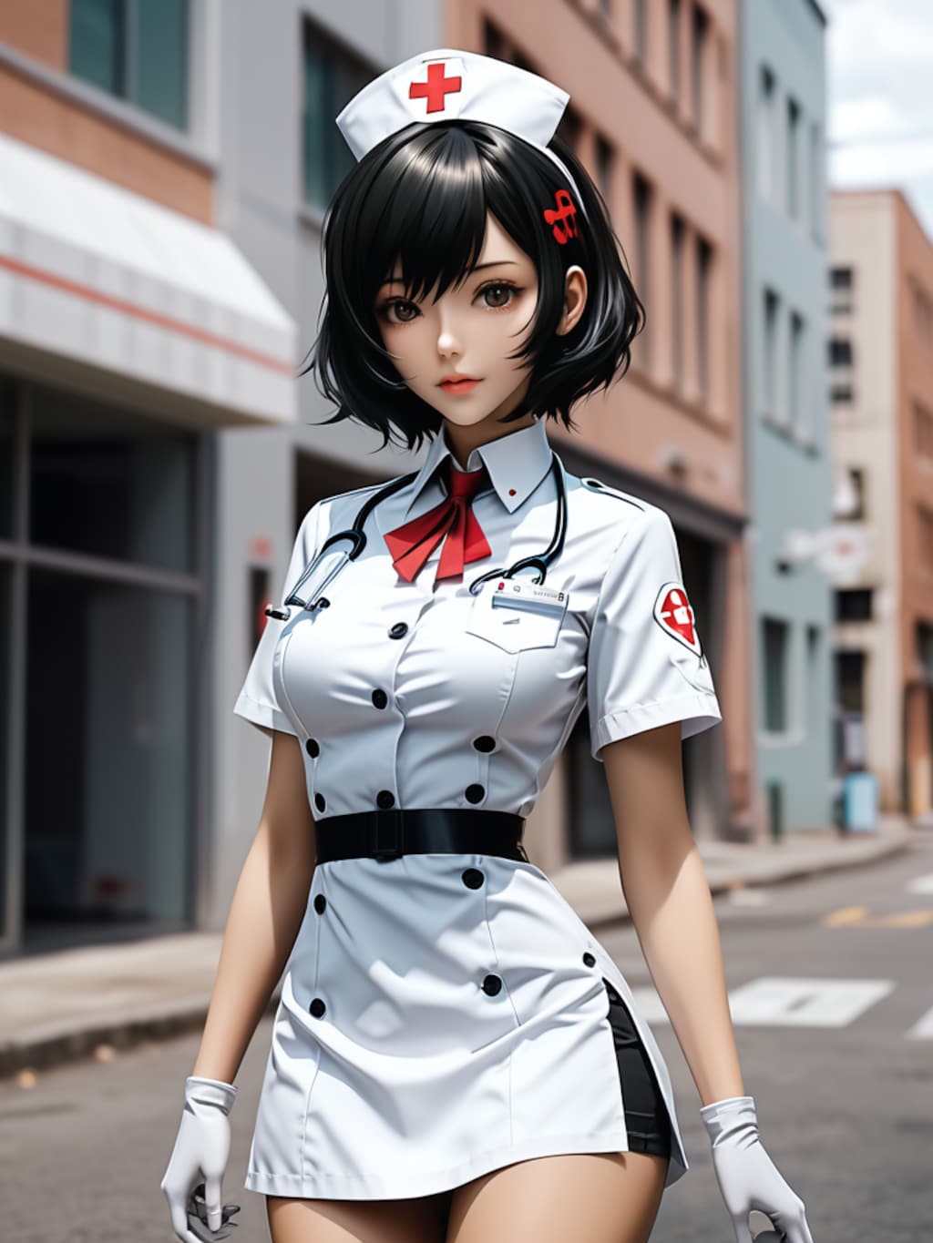 medical steampunk girl