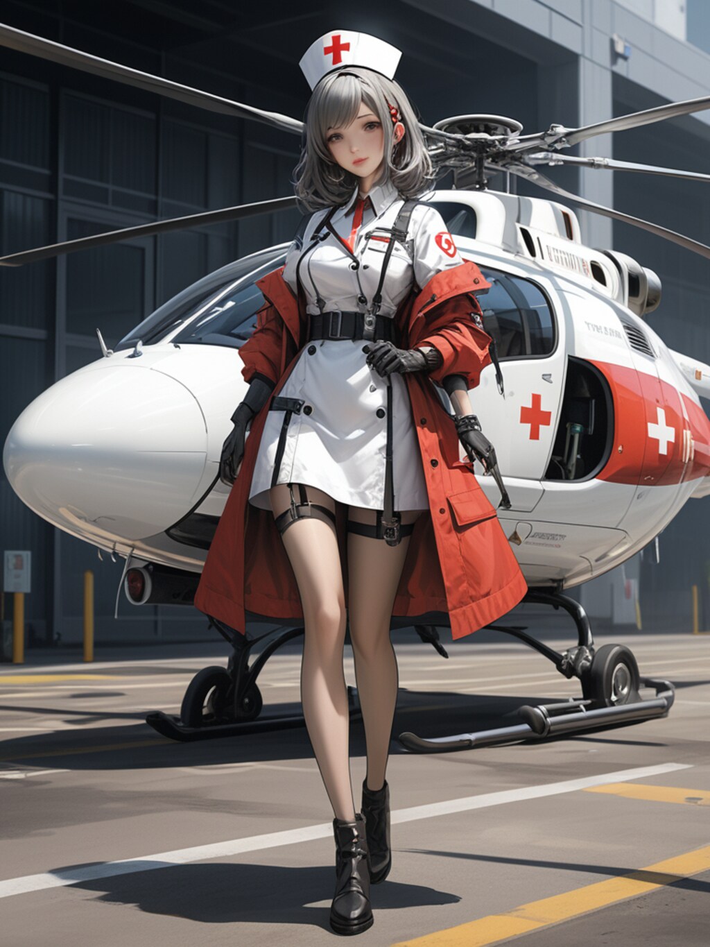medical steampunk girl