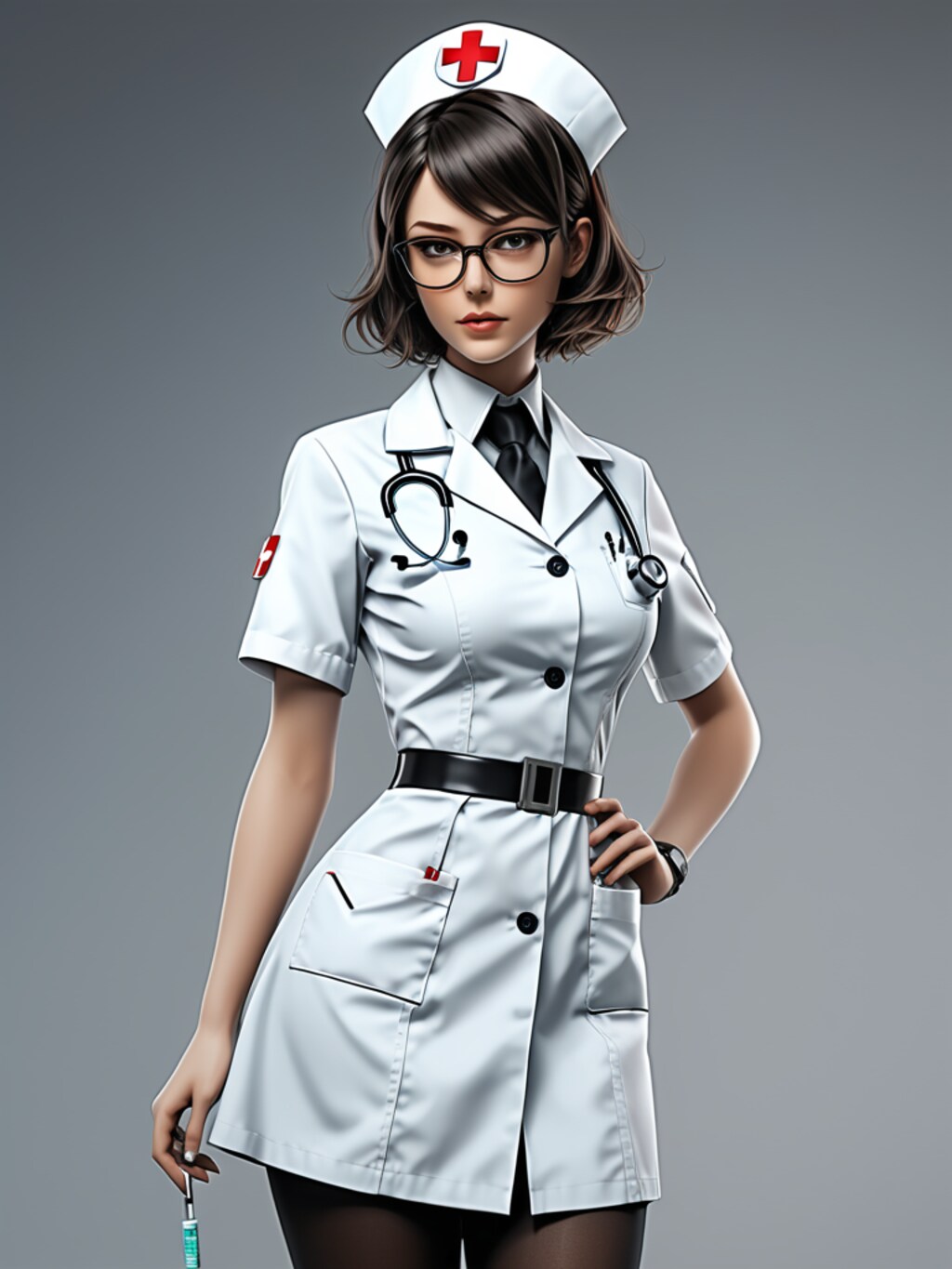medical steampunk girl