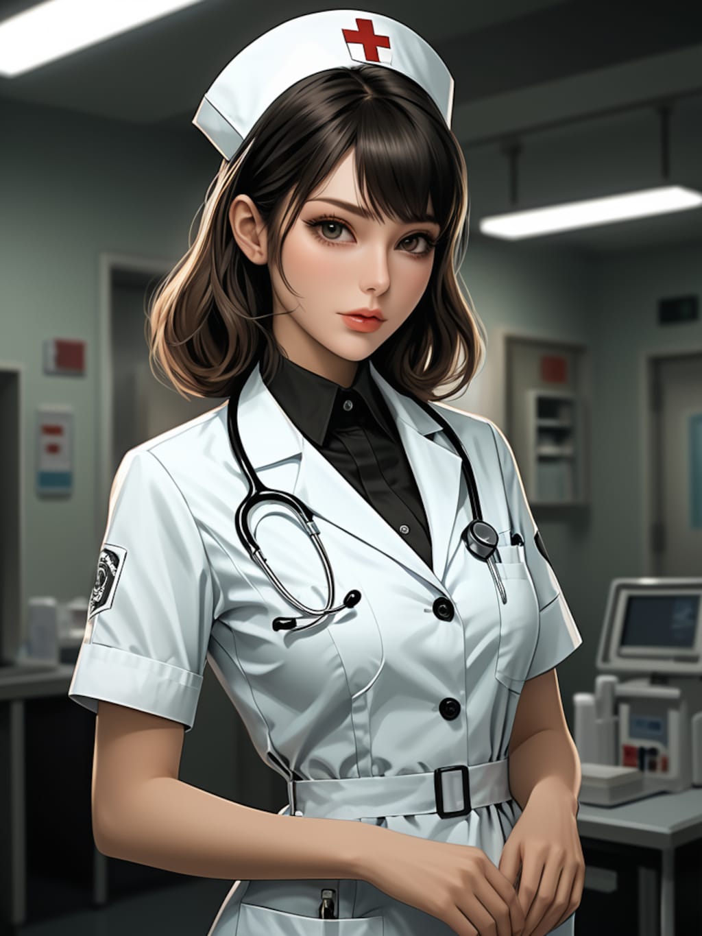 medical steampunk girl