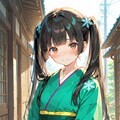 二つ結びに雪娘 5枚目