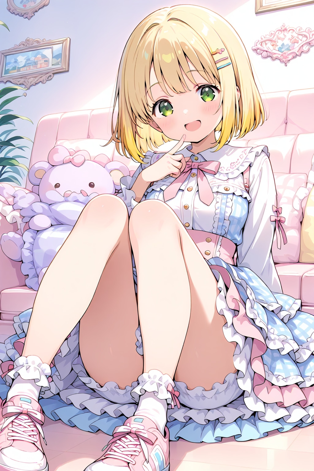 フリルたっぷり服の千鶴ちゃん