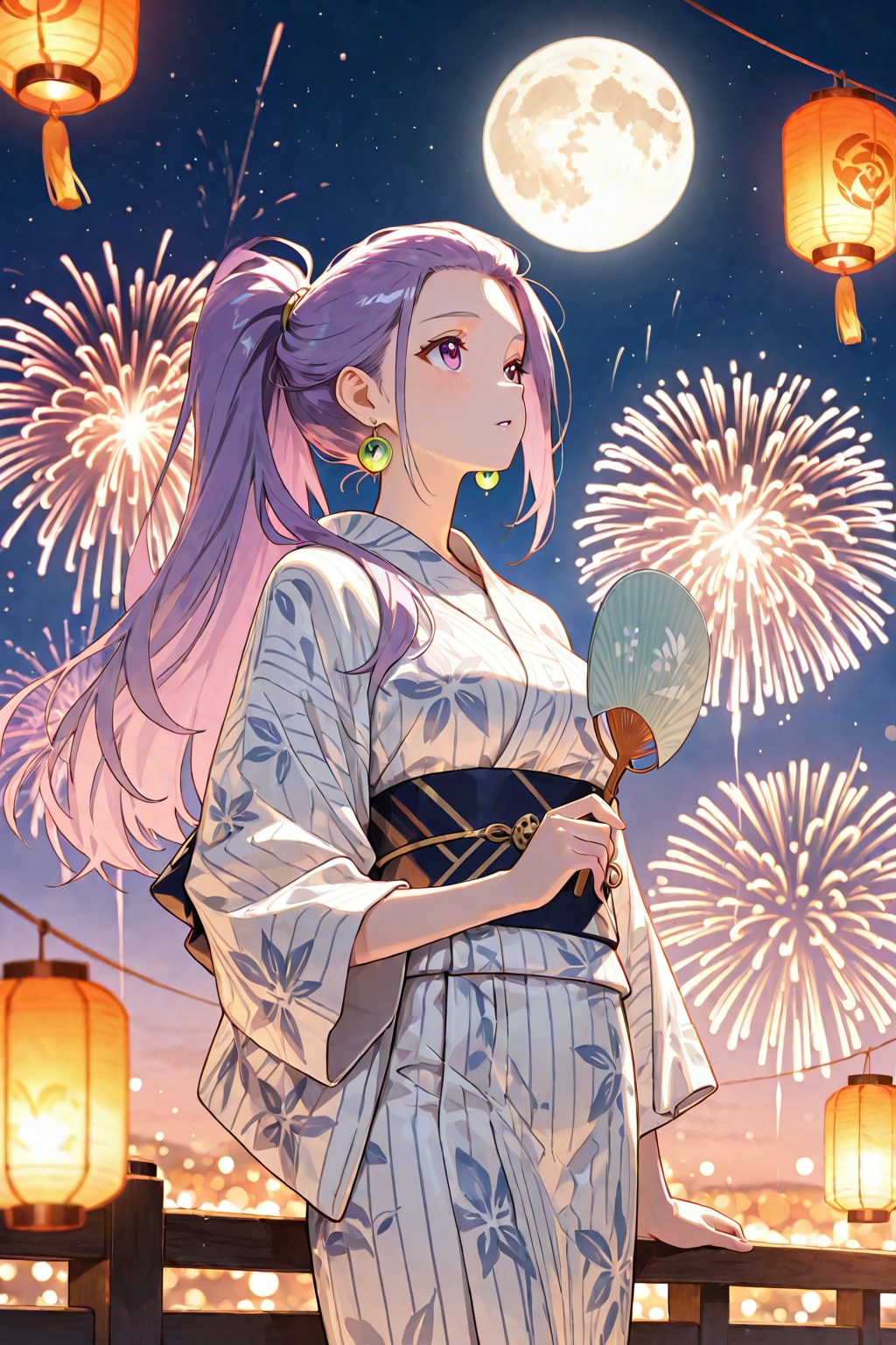 浴衣のセレーネさん