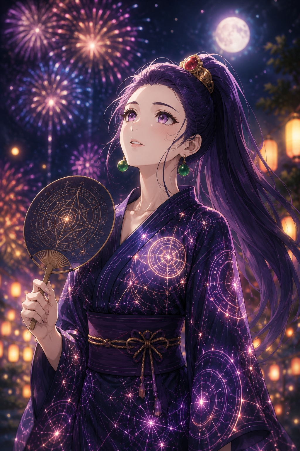 浴衣のセレーネさん