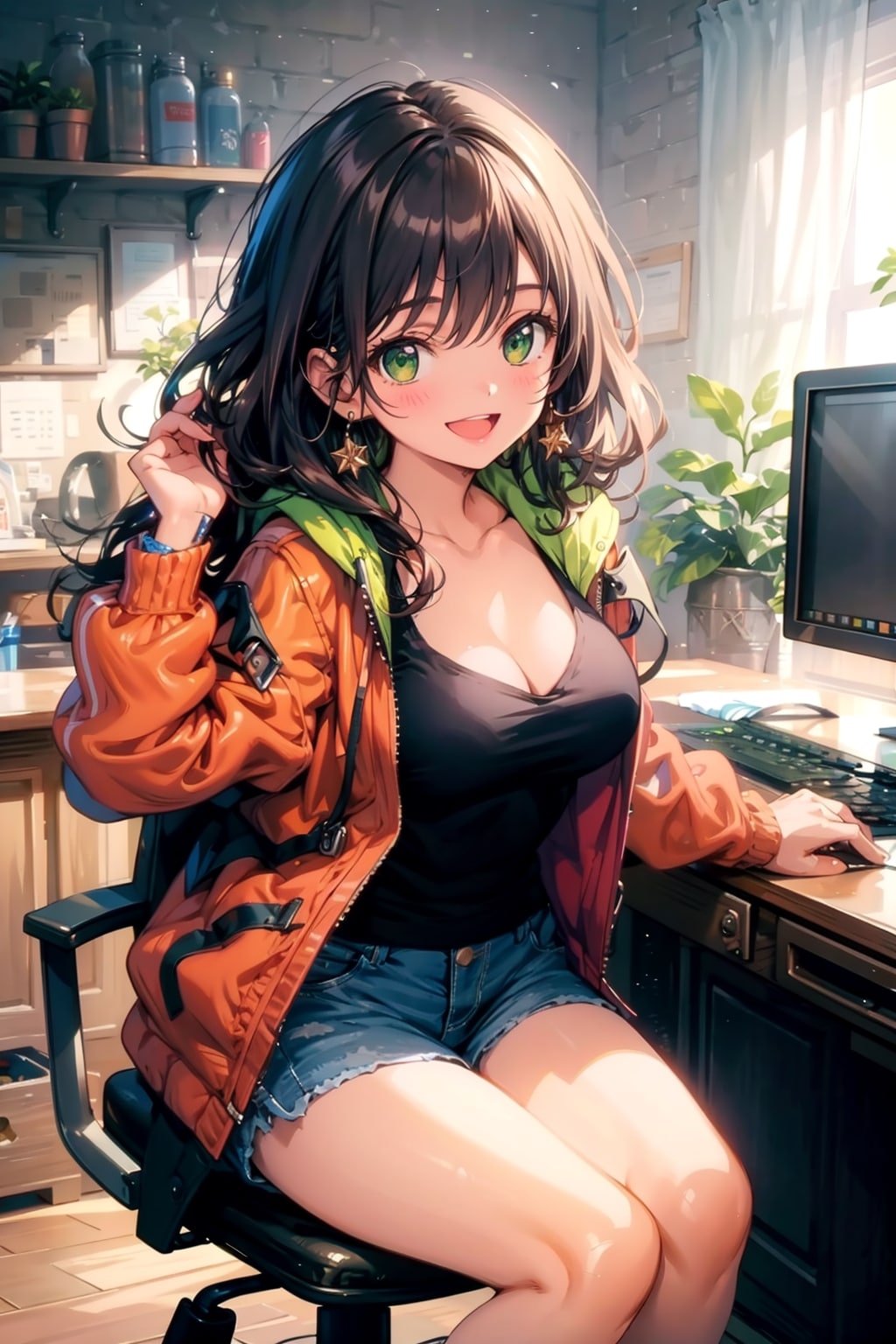 部屋で