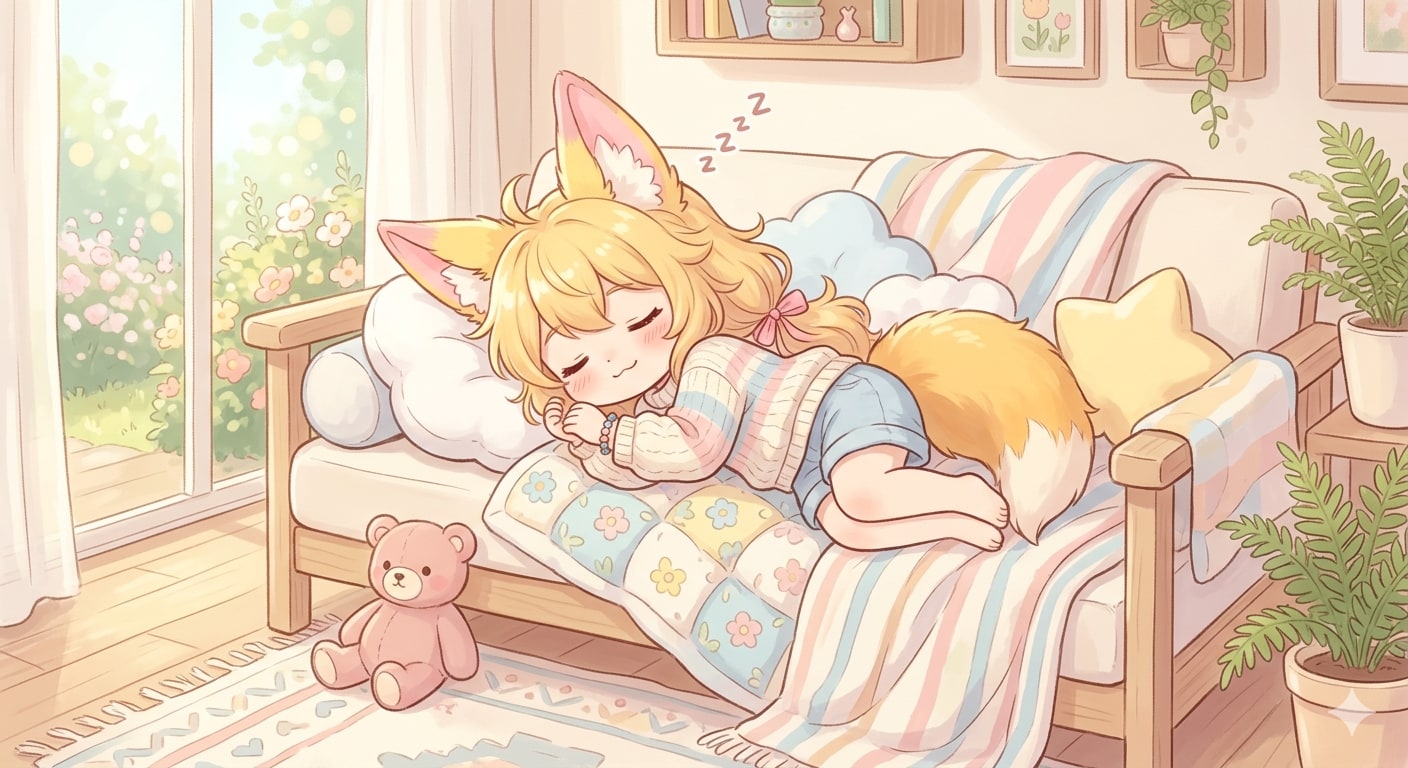 お昼寝タイム | の人気AIイラスト・グラビア