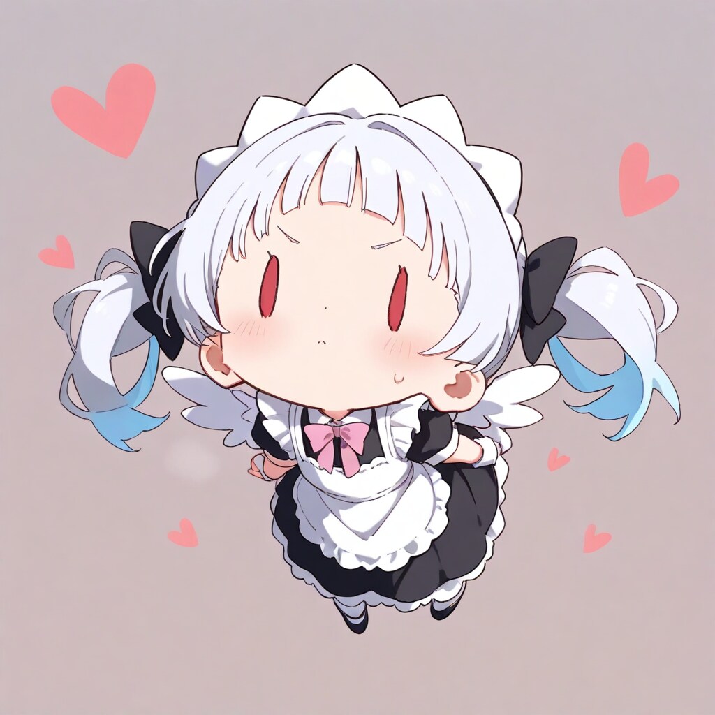 arched bangsチビメイドさん