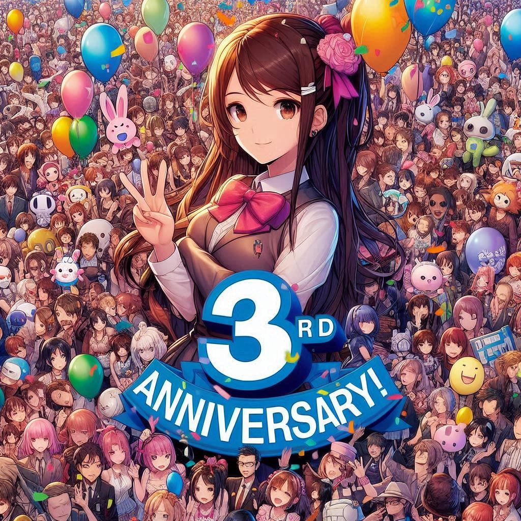 3rd ANNIVERSARY(DALL-E)(2) | の人気AIイラスト・グラビア
