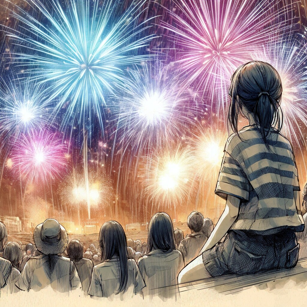 あの日見た花火を覚えている (花火と少女11) | の人気AIイラスト・グラビア