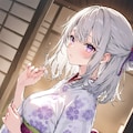 (1320)銀髪ちゃん着物 2枚目