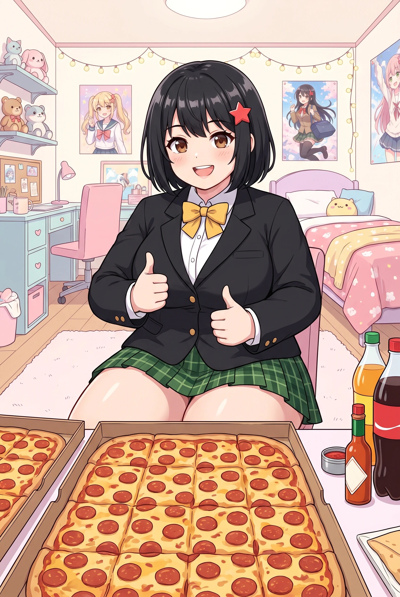 例のピザのポーズ☆