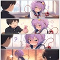 ツンデレさとりちゃん（サイレント漫画ver） 2枚目