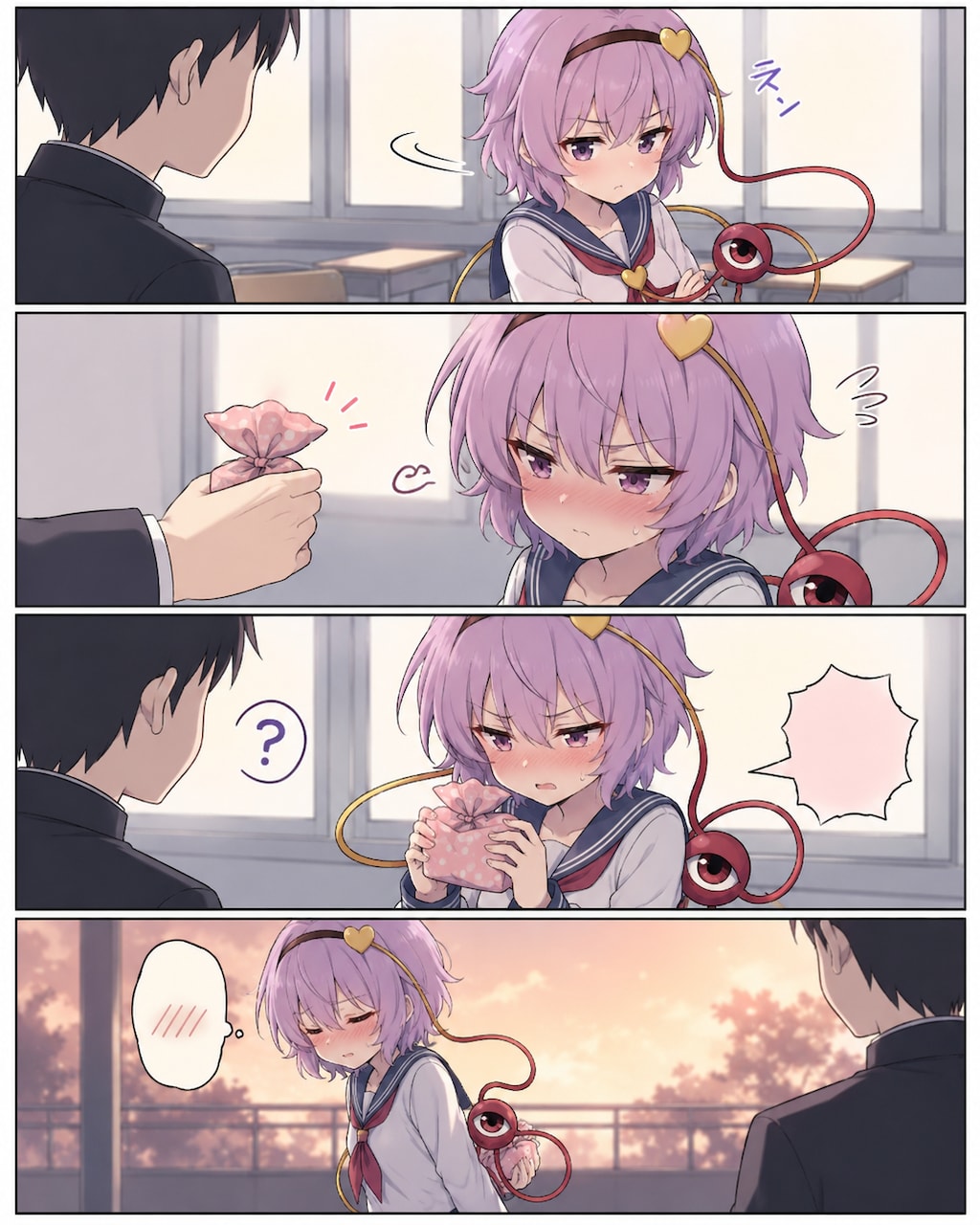 ツンデレさとりちゃん（サイレント漫画ver）