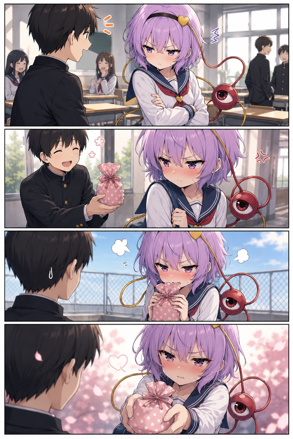 ツンデレさとりちゃん（サイレント漫画ver）