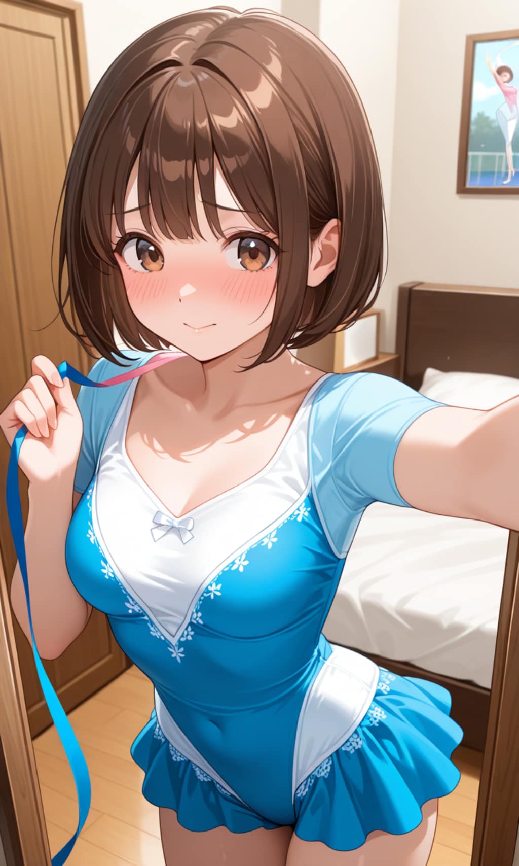 自撮りちゃん　～新体操部の衣装～