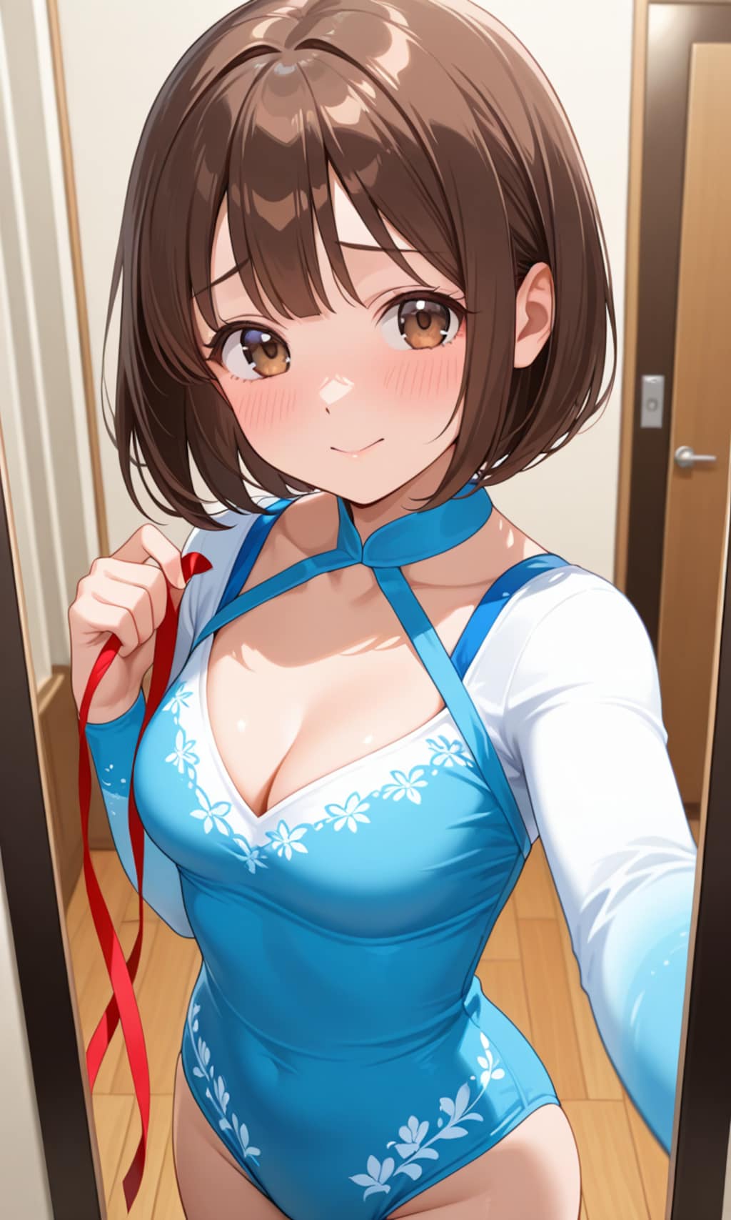 自撮りちゃん　～新体操部の衣装～