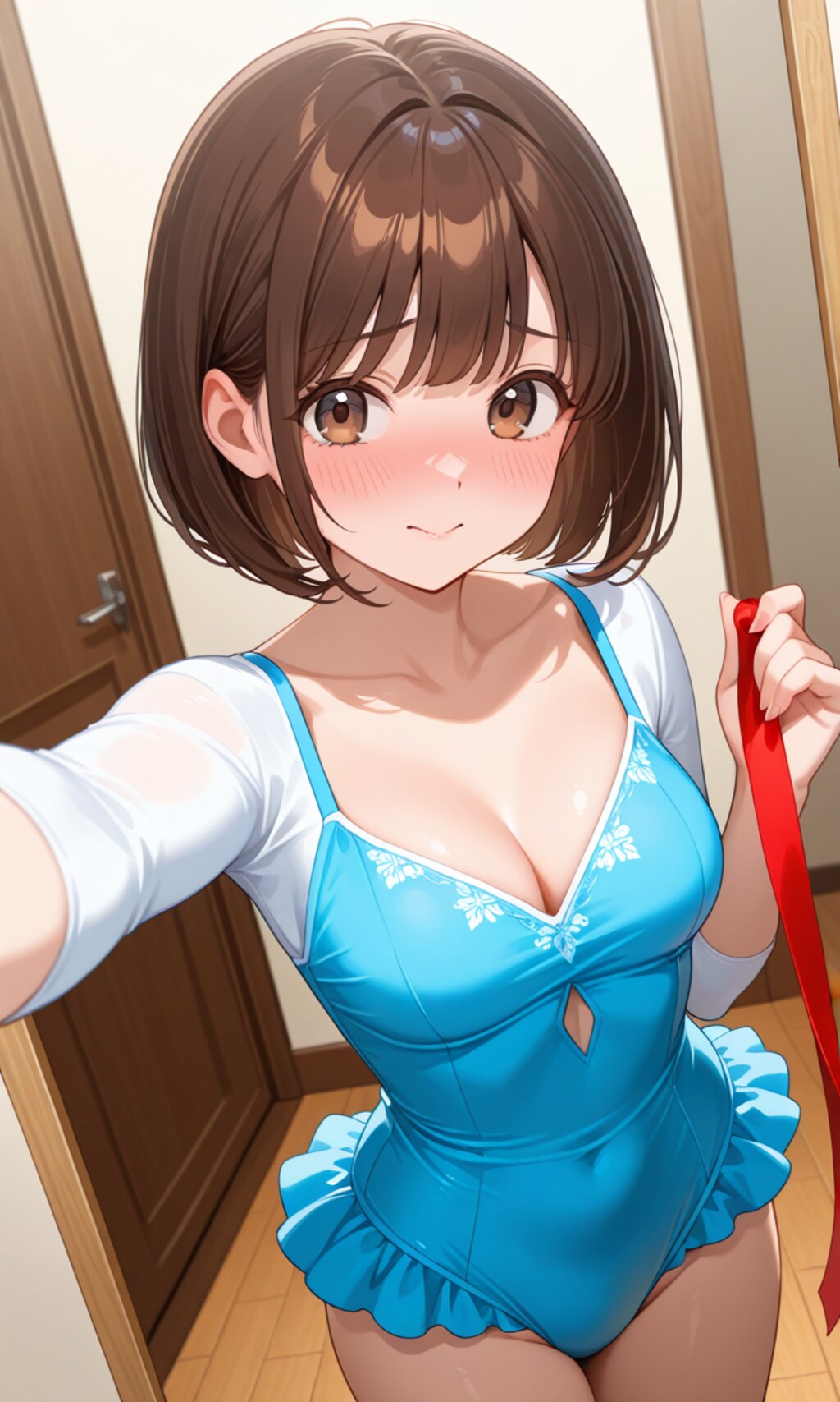 自撮りちゃん　～新体操部の衣装～