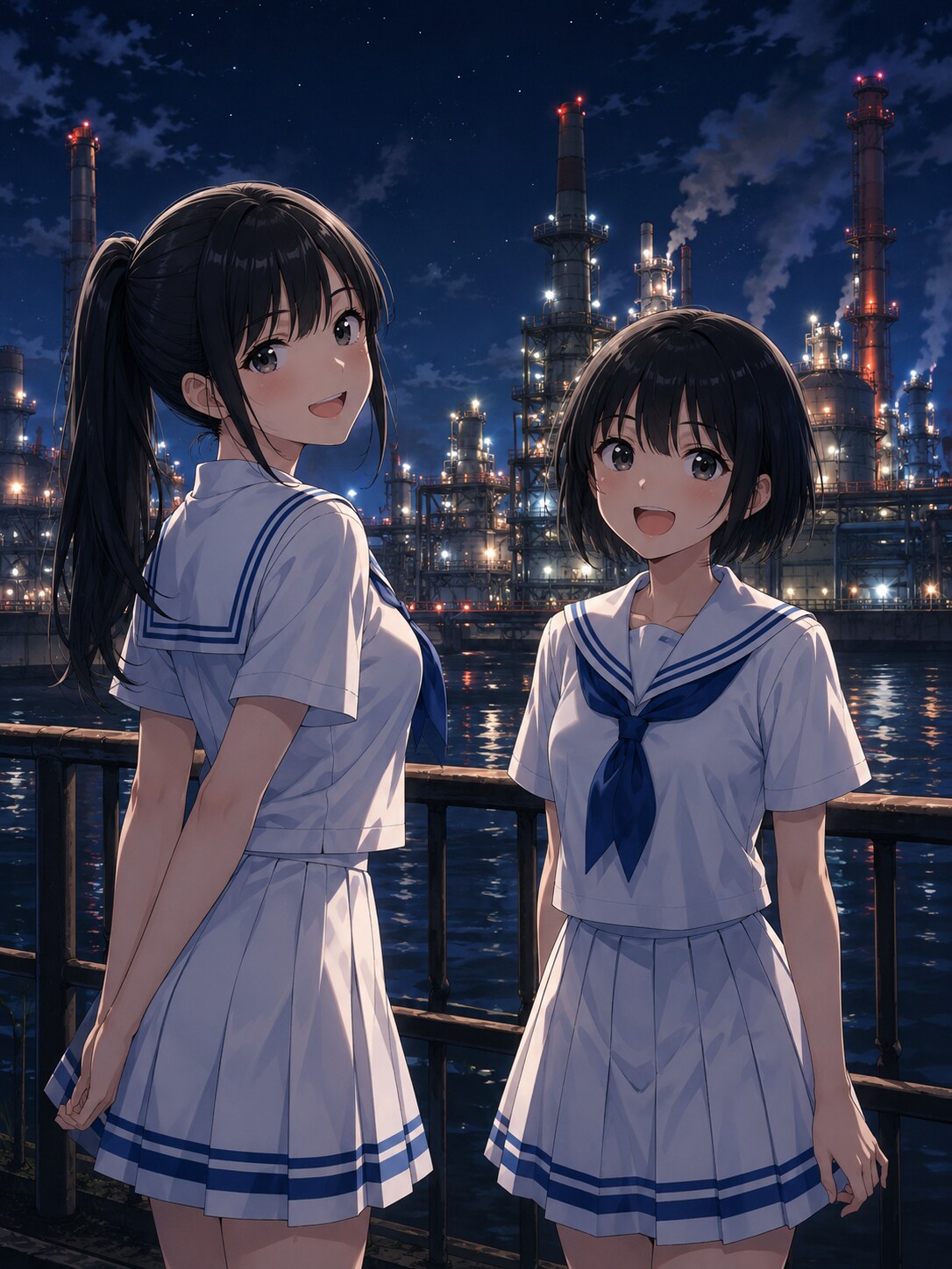 工場夜景