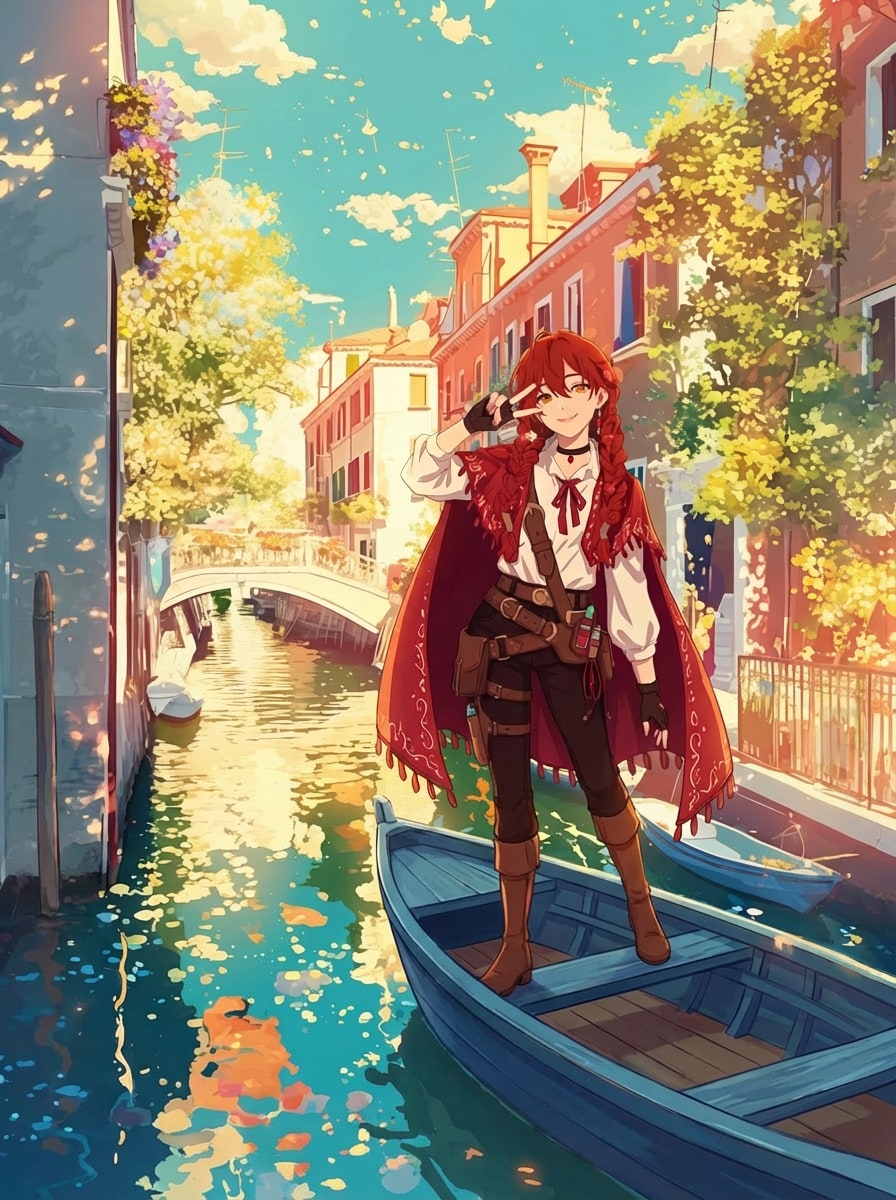 川辺の笑顔 | の人気AIイラスト・グラビア