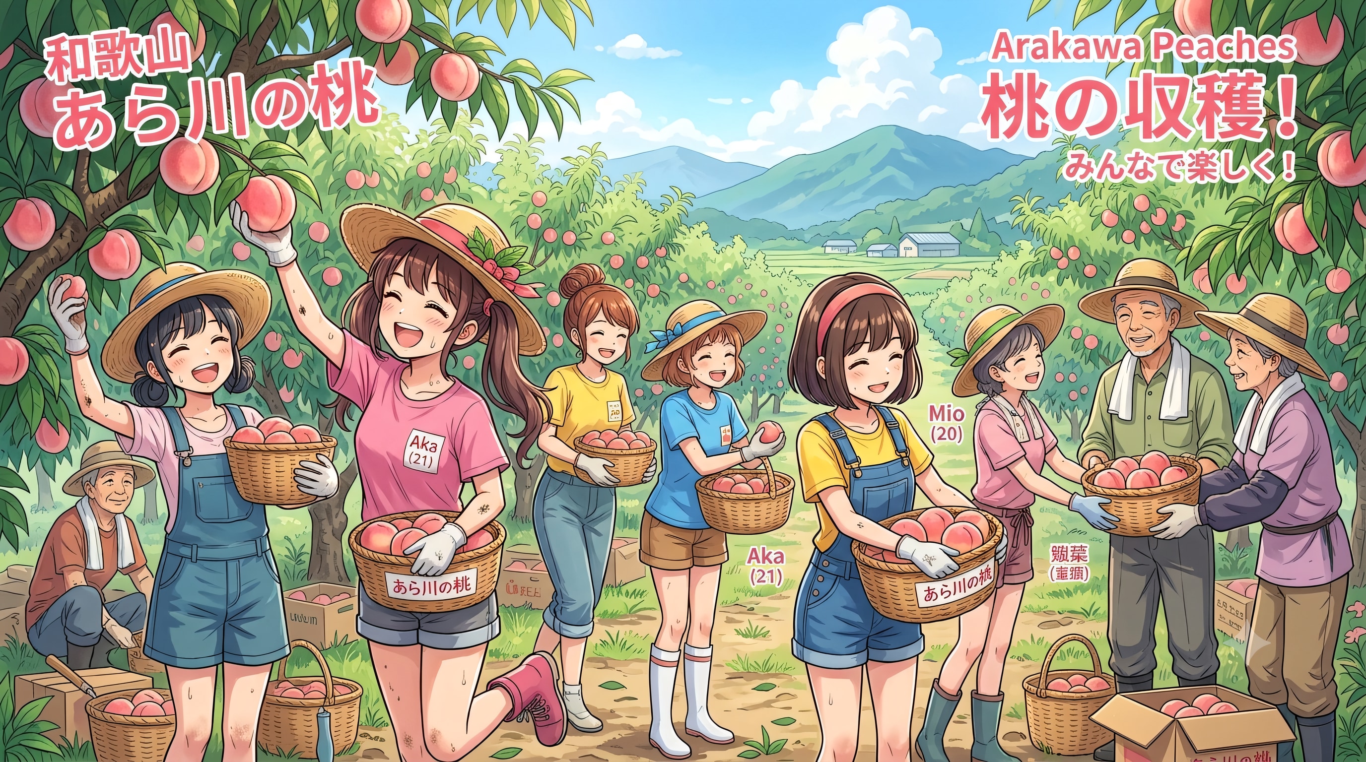 桃の収穫をお手伝い２