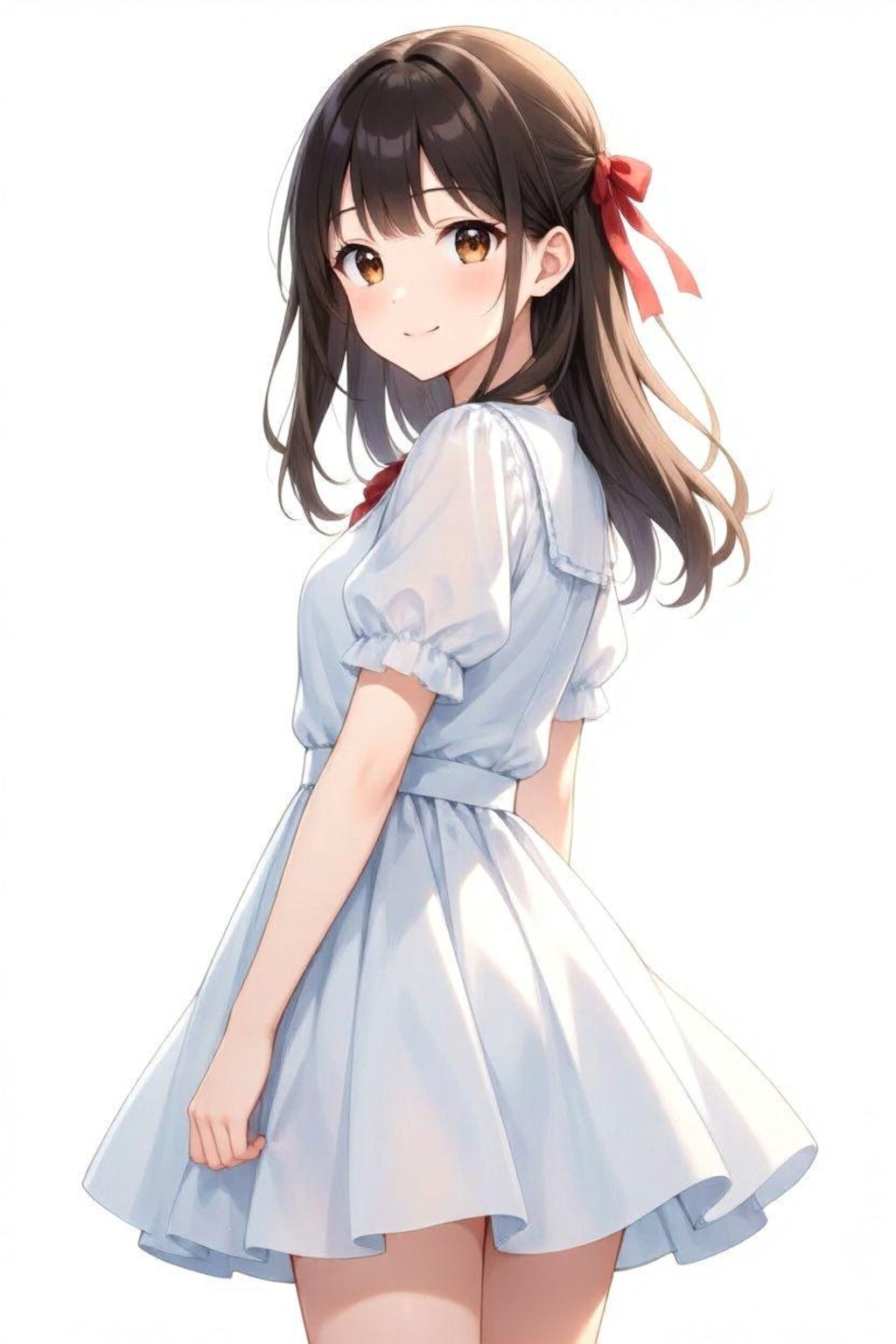 ４　見返り少女（現代モダン）