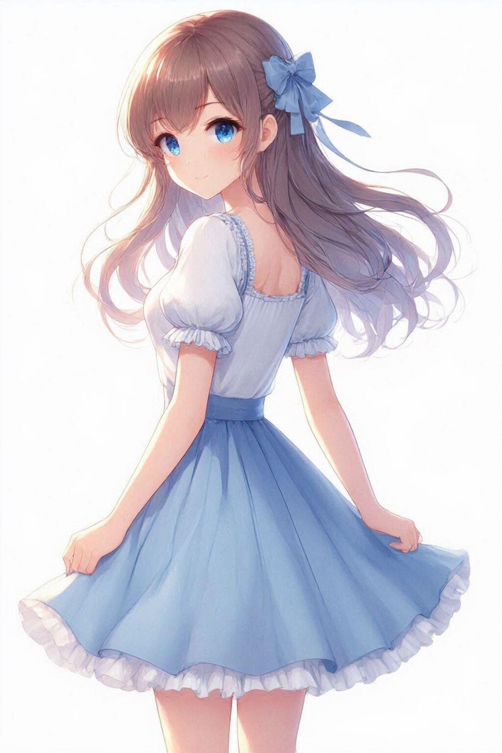 ４　見返り少女（現代モダン）