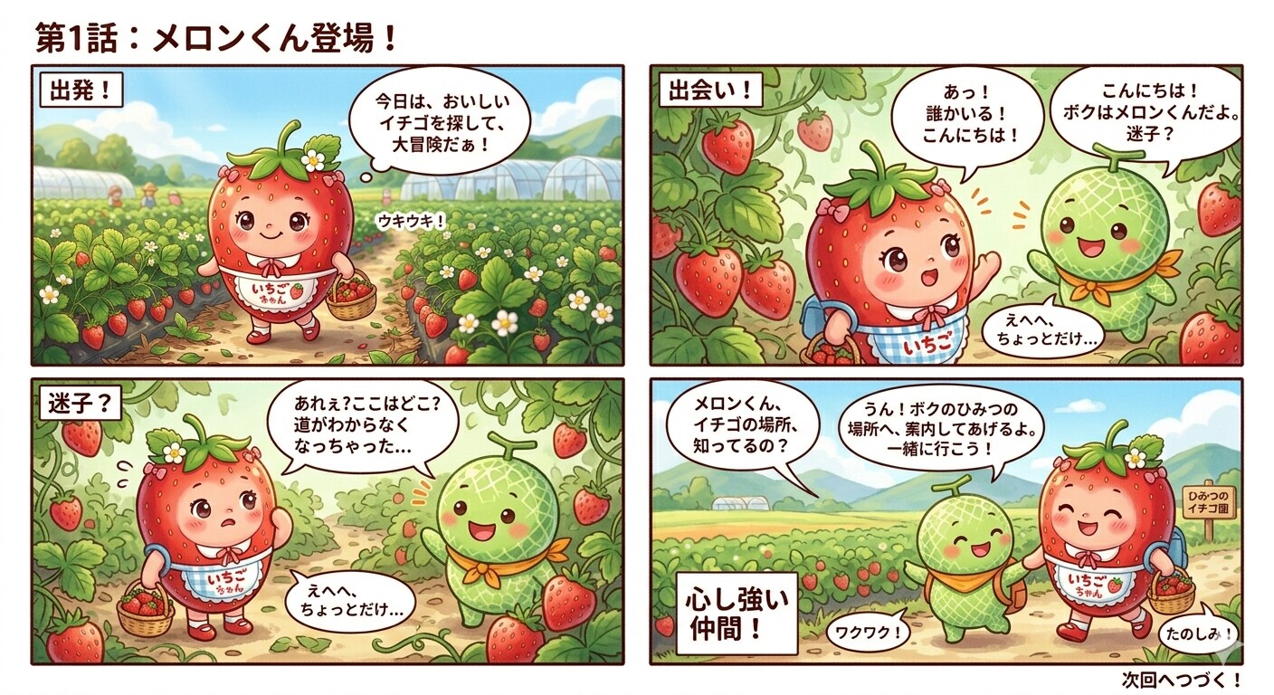 いちご🍓ちゃんのドタバタ仲間との出会い