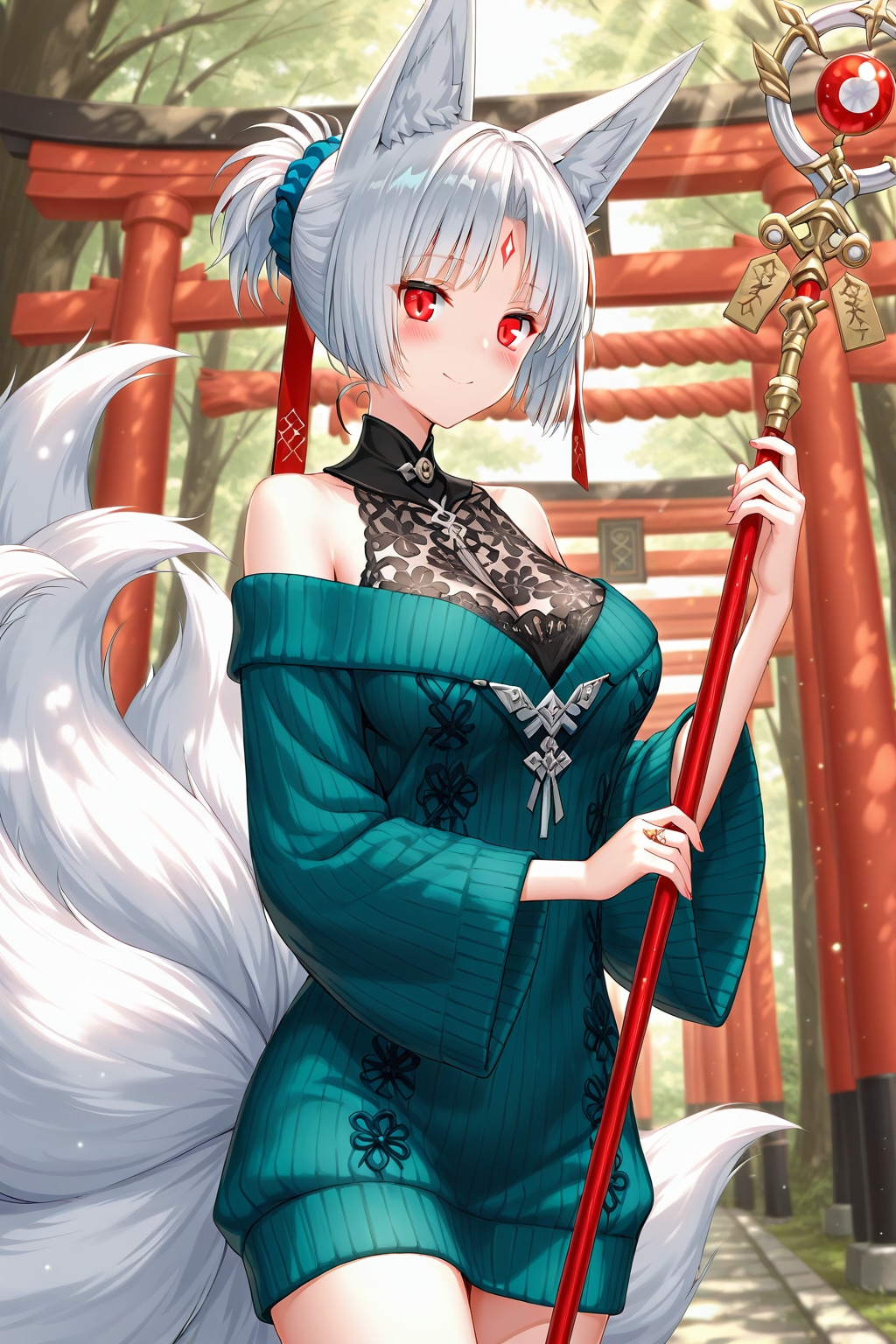 九尾の雛菊ちゃん（セーターVer）