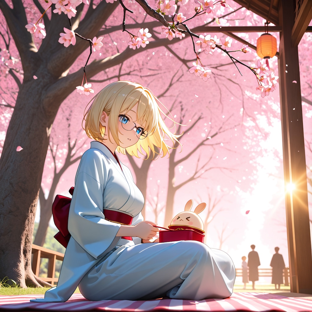 「桜、日本の心だね」