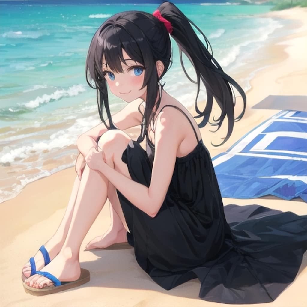 黒ワンピ