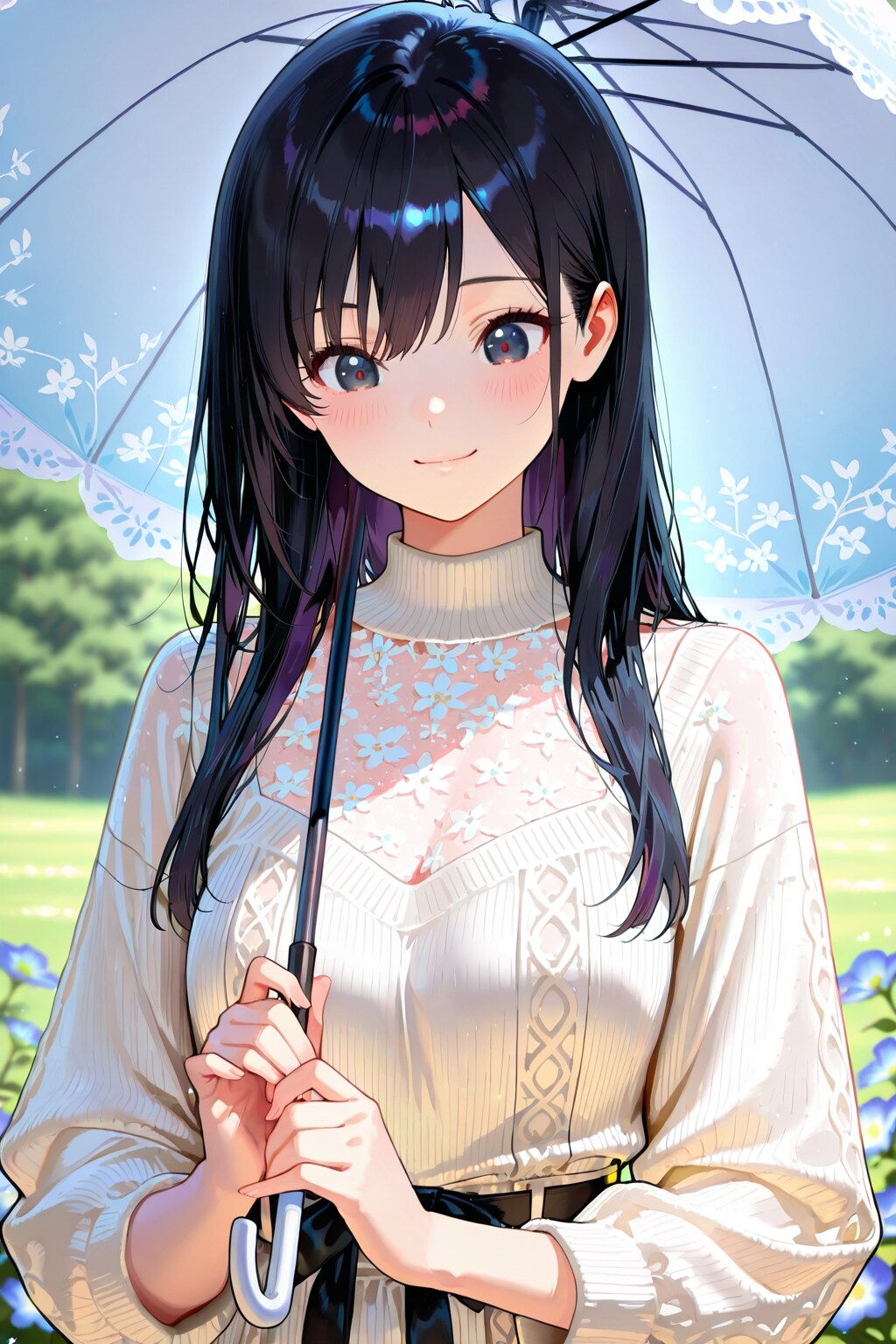 日傘女子