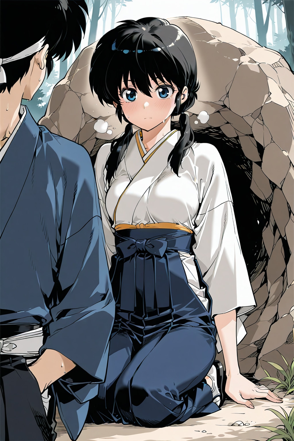 山奥の帯刀と未来 | の人気AIイラスト・グラビア