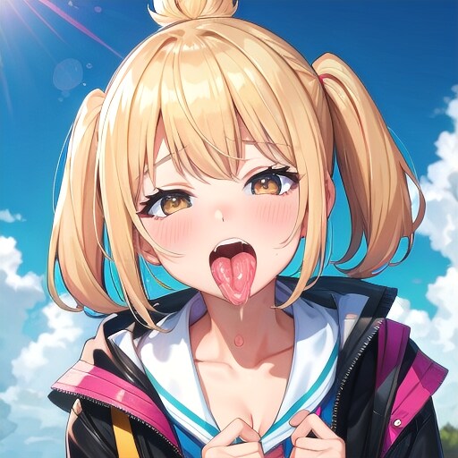 ベロ出しガール