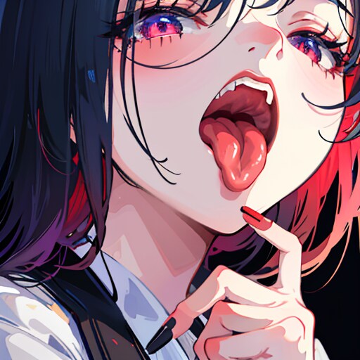 舌と指（５枚）