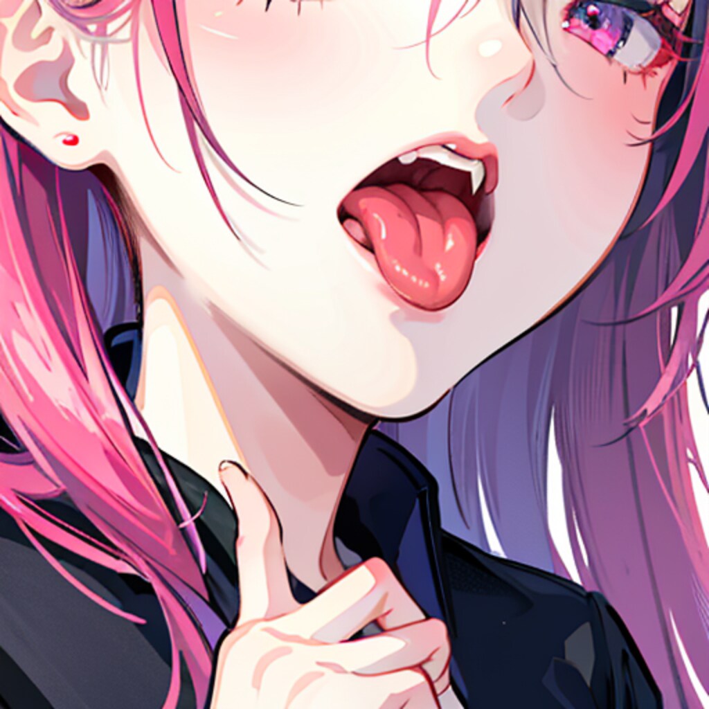 舌と指（５枚）
