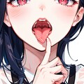 舌と指（５枚） 5枚目