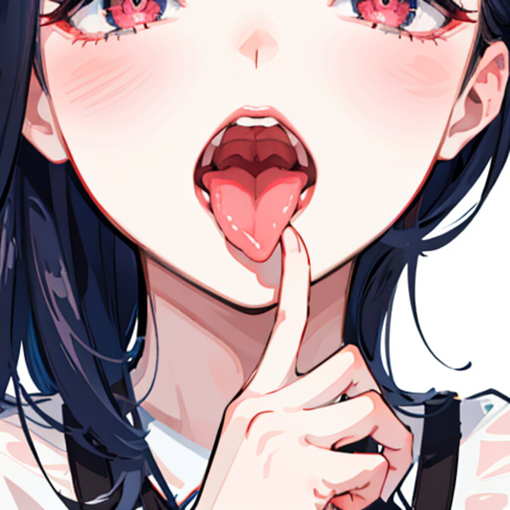 舌と指（５枚）