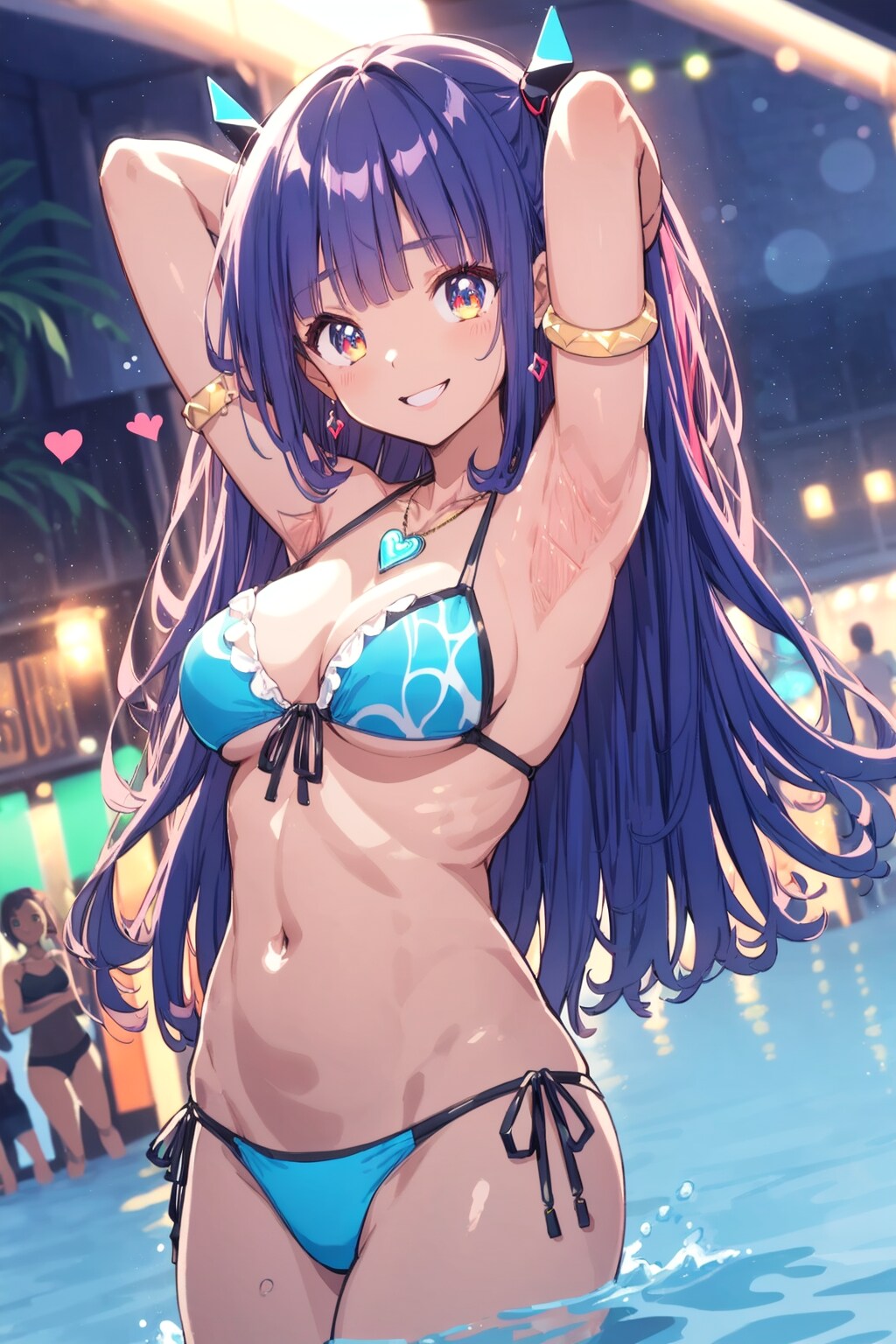 褐色水着