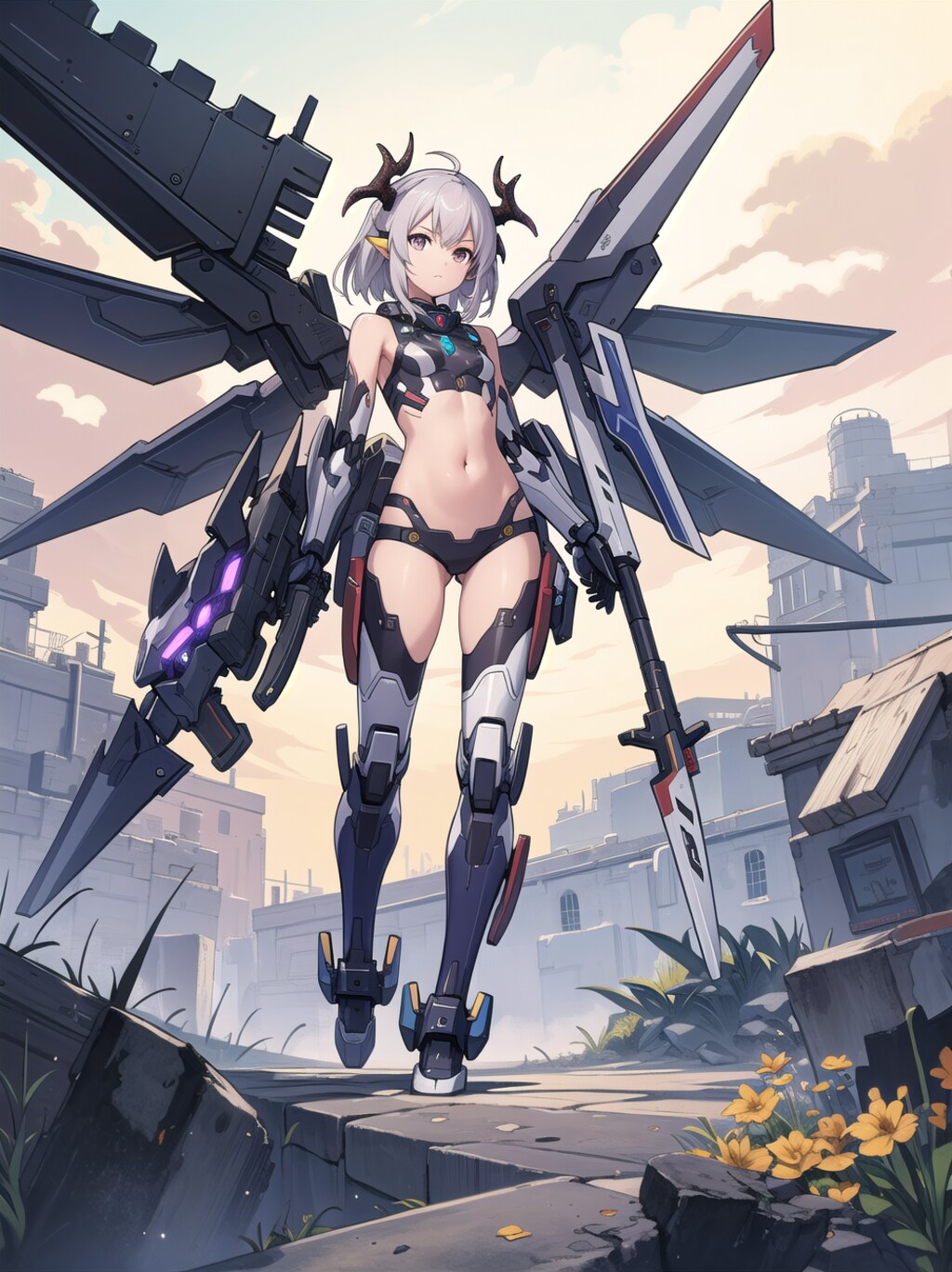 ドラゴン型　メカ娘