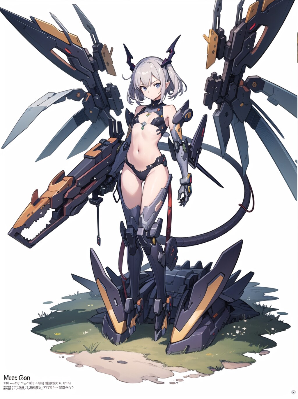 ドラゴン型　メカ娘