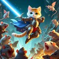 ネズミと戦うネコ騎士 9枚目
