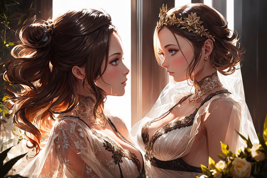 お嬢様と侍女、寝室