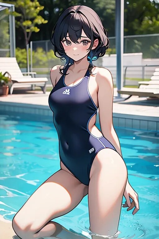 スクール水着の女の子